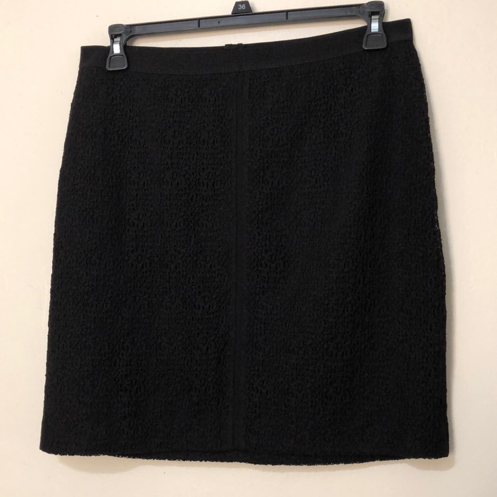 Ann Taylor Black Lace Skirt